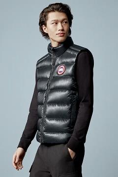 Chamarras Canada Goose Hombre Mexico - Crofton Chalecos Grises SI1360245